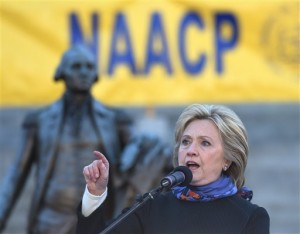 Democratic presidential candidate Hillary Clinton speaks during the King Day at the Dome event celebrating the life of Martin Luther King Jr., Monday, Jan. 18, 2016, in Columbia, S.C. (AP Photo/Rainier Ehrhardt)