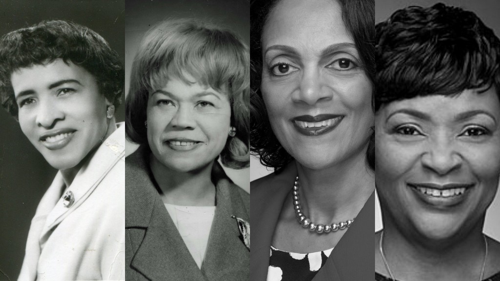 Women’s History Month,Black women in government, Verda Welcome, Lena K. Lee, Sheila Dixon, and Adrienne Jones. (AFRO Archives and Courtesy Photos)